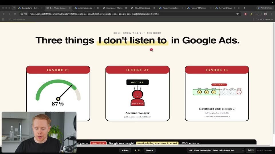 Google Ads Optimization Score 함정 설명