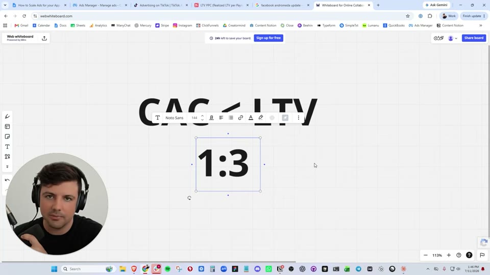 CAC to LTV 골든 비율