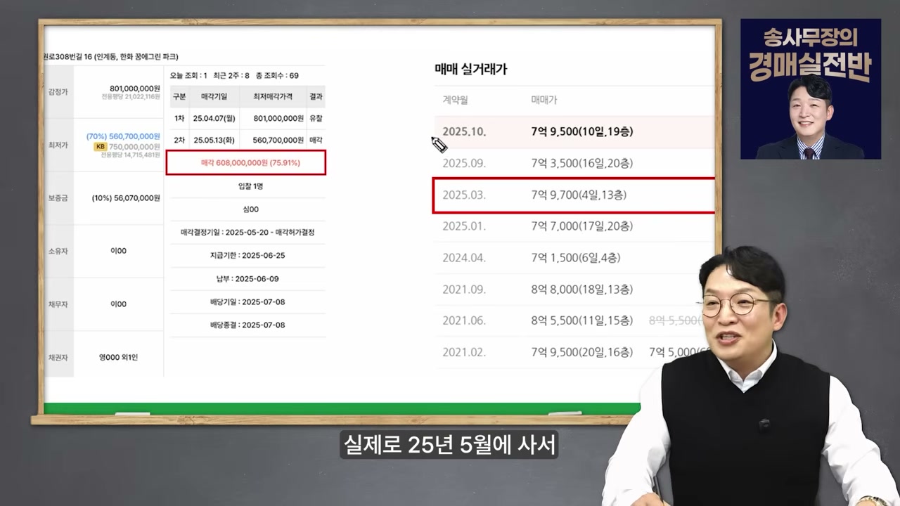 실제 매매계약서 인증 화면