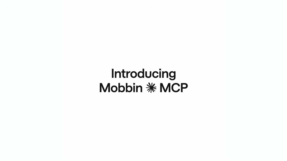 Introducing Mobbin MCP 타이틀 카드