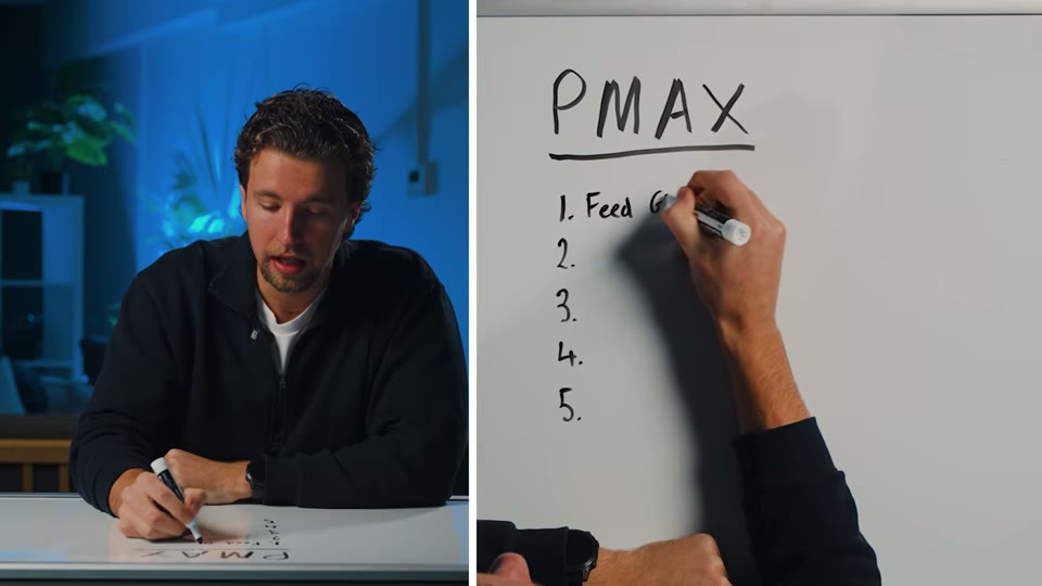 PMax 중요 변수 순위를 설명하는 장면