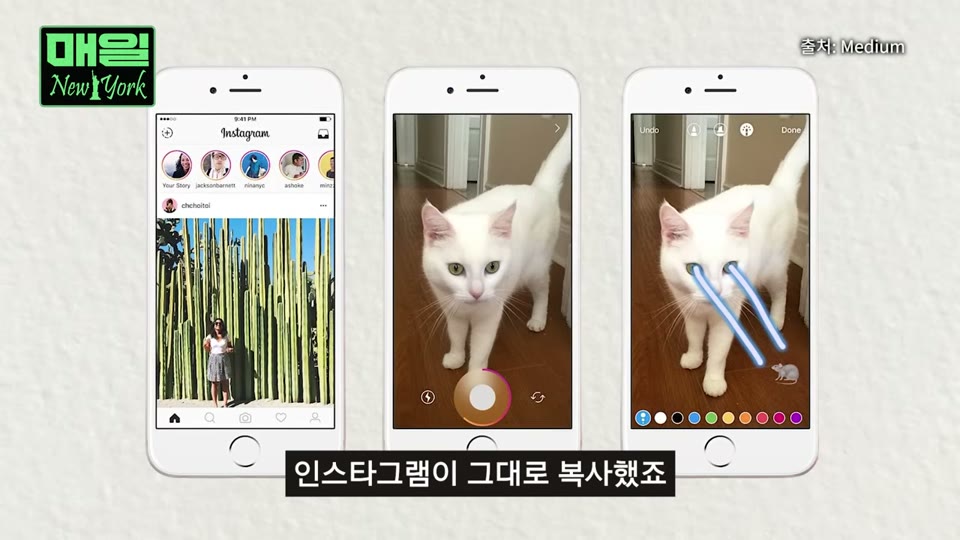 릴스와 네트워크 효과를 설명하는 화면