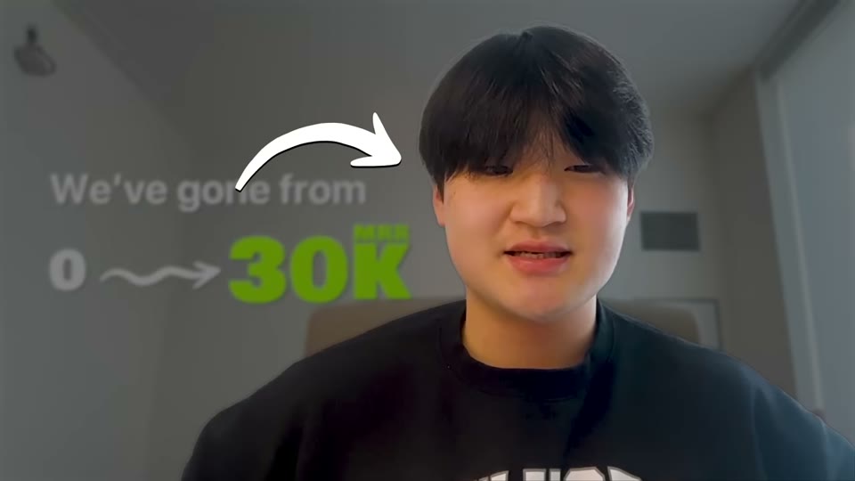 Snag 앱과 30K MRR 인트로 화면