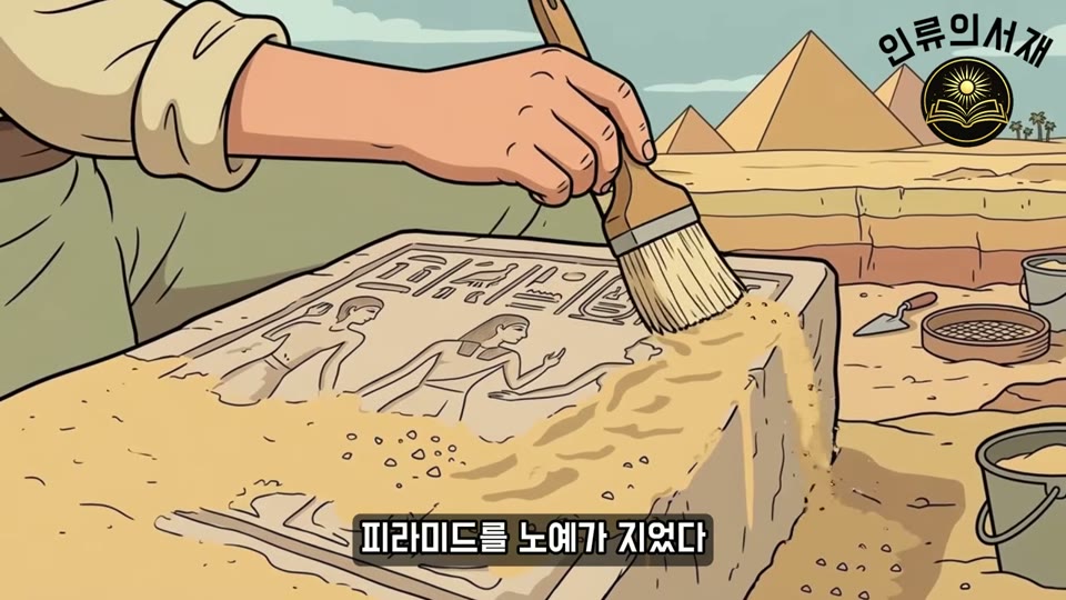 피라미드 노동자 마을 발굴 설명