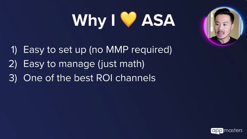 Why I love ASA - Easy to set up, easy to manage, one of the best ROI channels 슬라이드