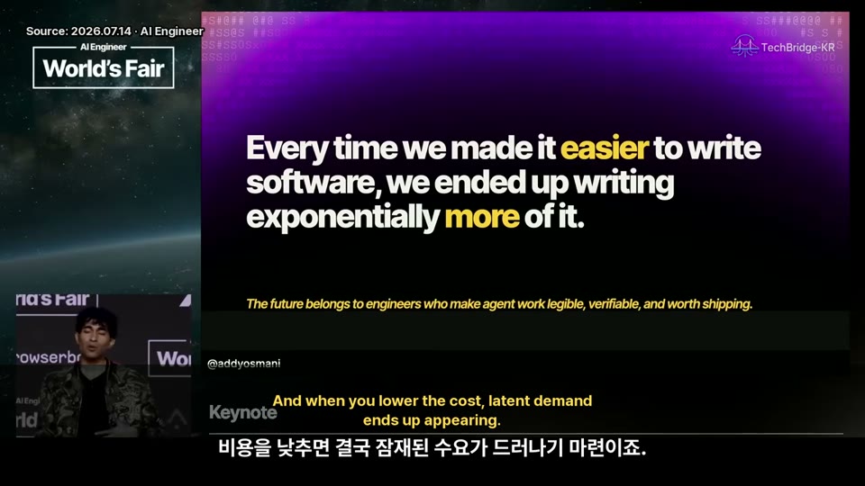 Every time we made it easier to write software, we wrote exponentially more of it 슬라이드